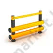 Rack-Mammut® Gyalogos korlát - dupla sínnel 2000 oldalról
