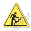 Kép 1/2 - Vigyázat: lépcső padlójelölés