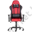 ALPHA RACING fekete/piros gamer szék szemből