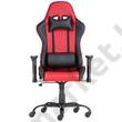Kép 1/2 - ALPHA RACING fekete/piros gamer szék szemből