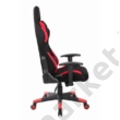 Kép 3/4 - DAKAR Fekete/piros gamer szék oldalról