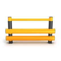 Rack-Mammut® Gyalogos korlát - dupla sínnel 2000 szemből