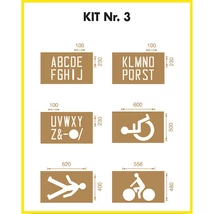 Jelölősablon - kültéri - KIT Nr. 3