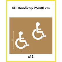 Jelölősablon - kültéri - KIT Mozgáskorlátozott 25x30