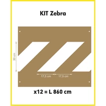 Jelölősablon - ipari - KIT Zebra
