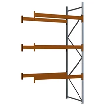 Raklapos állványrendszer - Magasság 3,5 m, 2000 kg/szint terhelésre, toldalékmező
