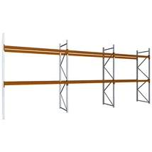 Raklapos állványrendszer - Magasság 3,5 m, 1000 kg/szint terhelésre, hárommezős