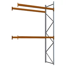 Raklapos állványrendszer - Magasság 4,5 m, 1000 kg/szint terhelésre, toldalékmező