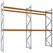Raklapos állványrendszer - Magasság 4,5 m, 1000 kg/szint terhelésre, kétmezős