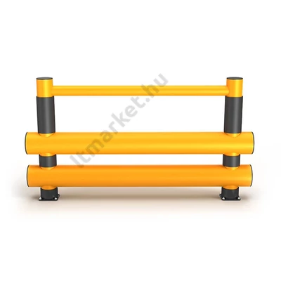 Rack-Mammut® Gyalogos korlát - dupla sínnel 2000 szemből