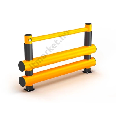 Rack-Mammut® Gyalogos korlát - dupla sínnel 2000 oldalról