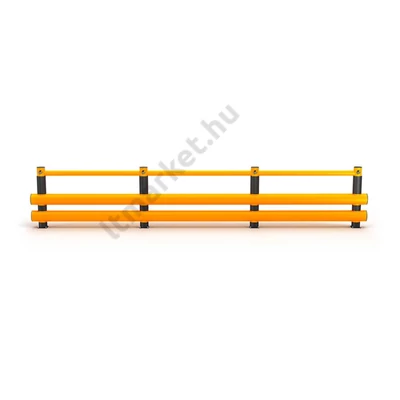 Rack-Mammut® Gyalogos korlát - dupla sínnel 4000-10000 szemből