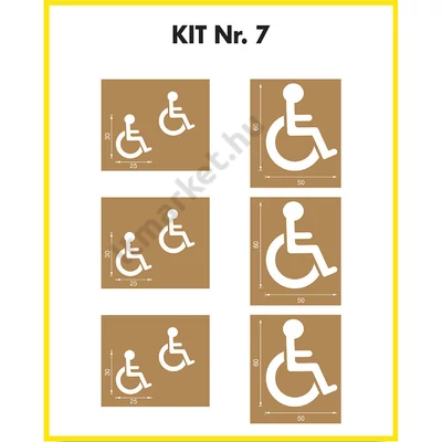 Jelölősablon parkolóba - kültéri
