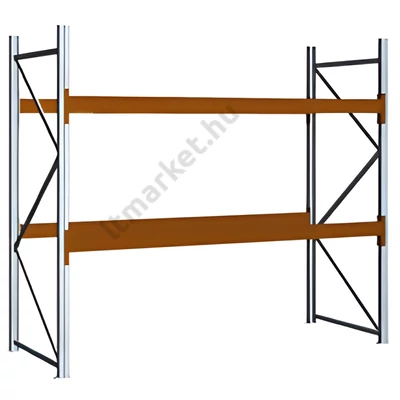 Raklapos állványrendszer - Magasság 2,5 m, 3000 kg/szint terhelésre, alapmező
