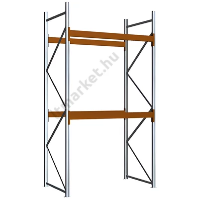 Raklapos állványrendszer - Magasság 3,5 m, 2800 kg/szint terhelésre, alapmező