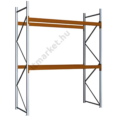 Raklapos állványrendszer - Magasság 3,5 m, 3000 kg/szint terhelésre, alapmező