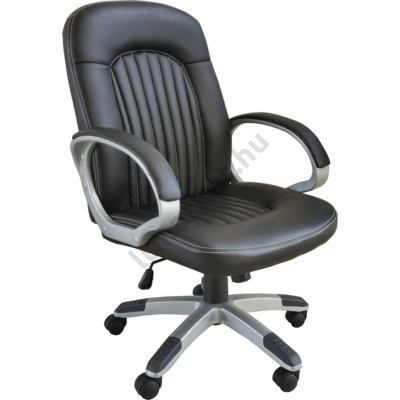 SANFORD fekete textilbőr homeoffice - munkahelyi szék